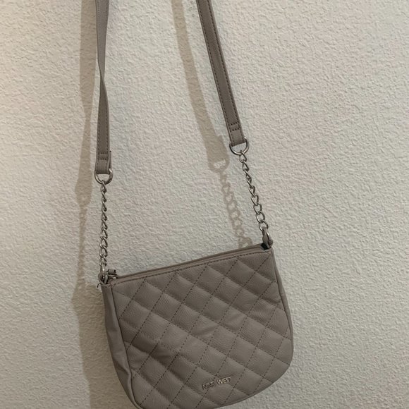 nine west gray purse